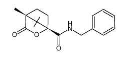4,7,7-Trimethyl-3-oxo-2-oxa-bicyclo[2.2.1]heptane-1-carboxylic acid benzylamide Structure