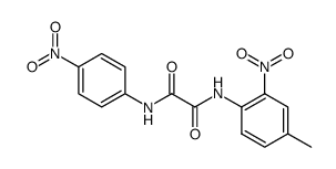 N-(4-methyl-2-nitro-phenyl)-N'-(4-nitro-phenyl)-oxalamide结构式