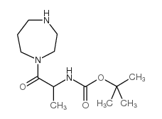 (2-[1,4]二氮杂环庚烷-1-基-1-甲基-2-氧代-乙基)-氨基甲酸叔丁酯结构式