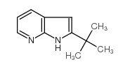 2-叔丁基-1H-吡咯并[2,3-b]吡啶结构式