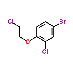 4-Bromo-2-chloro-1-(2-chloroethoxy)benzene Structure