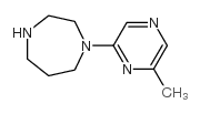 1-(6-甲基吡嗪-2-基)-1,4-二氮杂烷结构式