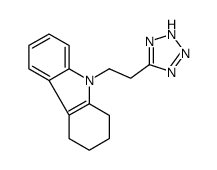 9-[2-(2H-tetrazol-5-yl)ethyl]-1,2,3,4-tetrahydrocarbazole结构式