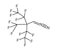 4-diazo-1,1,1,2,2-pentafluoro-3-pentafluoroethyl-3-trifluoromethylbutane结构式