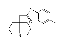 2-(1,2,3,5,6,7-hexahydropyrrolizin-8-yl)-N-(4-methylphenyl)acetamide结构式