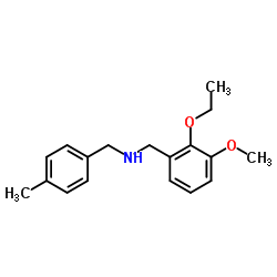 N-(2-ETHOXY-3-METHOXYBENZYL)-N-(4-METHYLBENZYL)AMINE structure