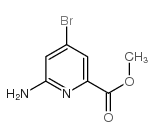 2-氨基-4-溴-6-羧基吡啶甲酯结构式