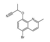 2-(5-bromo-2-methylquinolin-8-yl)oxypropanenitrile Structure