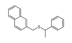 2-(1-phenylethylsulfanylmethyl)naphthalene结构式