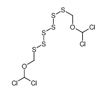 dichloro-[(dichloromethoxymethylhexasulfanyl)methoxy]methane结构式