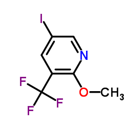 5-碘-2-甲氧基-3-(三氟甲基)吡啶结构式