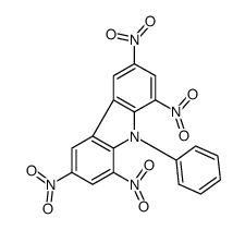 1,3,6,8-tetranitro-9-phenylcarbazole Structure