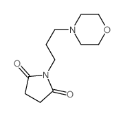 2,5-Pyrrolidinedione,1-[3-(4-morpholinyl)propyl]-结构式