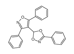 5-(3,5-diphenyl-1,2-oxazol-4-yl)-3-phenyl-1,4,2-dioxazole Structure