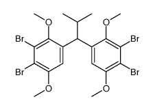 3,4-dibromo-1-[1-(3,4-dibromo-2,5-dimethoxyphenyl)-2-methylpropyl]-2,5-dimethoxybenzene结构式