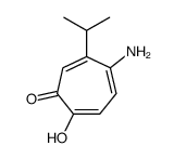 5-amino-2-hydroxy-6-propan-2-ylcyclohepta-2,4,6-trien-1-one结构式