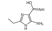 (9ci)-5-氨基-2-乙基-1H-咪唑-4-羧酰胺结构式