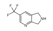 3-(三氟甲基)-6,7-二氢-5H-吡咯并[3,4-b]吡啶结构式
