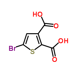 5-Bromo-2,3-thiophenedicarboxylic acid Structure