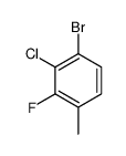 1-Bromo-2-chloro-3-fluoro-4-methylbenzene structure
