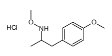 N-methoxy-1-(4-methoxyphenyl)propan-2-amine,hydrochloride Structure
