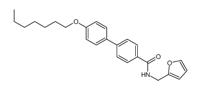 N-(furan-2-ylmethyl)-4-(4-heptoxyphenyl)benzamide Structure