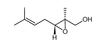 [(2S,3R)-3-(3-methylbut-2-enyl)-2-methyloxiran-2-yl]methanol Structure