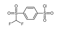 4-(difluoromethylsulfonyl)benzenesulfonyl chloride Structure