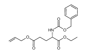 (S)-2-benzyloxycarbonylaminopentanedioic acid 1-ethyl ester 5-allyl ester Structure