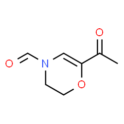 4H-1,4-Oxazine-4-carboxaldehyde, 6-acetyl-2,3-dihydro- (9CI) Structure
