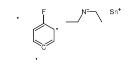 N-ethyl-N-[(4-fluorophenyl)-dimethylstannyl]ethanamine结构式