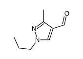 3-甲基-1-丙基-1H-吡唑-4-甲醛结构式