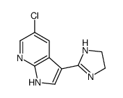 5-Chloro-3-(4,5-dihydro-1H-imidazol-2-yl)-1H-pyrrolo[2,3-b]pyridi ne Structure