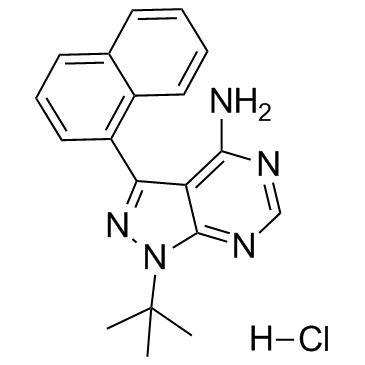 1-萘基PP1盐酸盐结构式