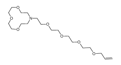 N-<11-(allyloxy)-3,6,9-trioxaundec-1-yl>aza-12-crown-4结构式