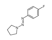 1-(4-fluorophenyl)-2-(pyrrolidin-1-yl)diazene Structure