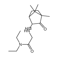 N,N-diethyl-2-[(4,7,7-trimethyl-3-oxo-2-bicyclo[2.2.1]heptanyl)amino]acetamide,hydrochloride Structure