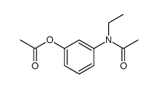 Acetamide, N-[3-(acetyloxy)phenyl]-N-ethyl Structure