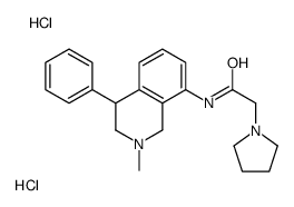 N-(2-methyl-4-phenyl-3,4-dihydro-1H-isoquinolin-8-yl)-2-pyrrolidin-1-ylacetamide,dihydrochloride Structure