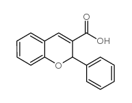 2H-1-Benzopyran-3-carboxylic acid, 2-phenyl Structure
