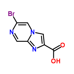6-溴吡嗪2-羧酸结构式