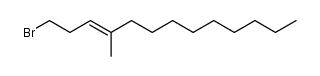 (E)-1-bromo-4-methyl-3-tridecene Structure