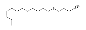 dodecyl(pent-4-ynyl)sulfane Structure