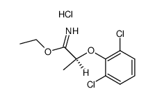 ethyl (S)-2-(2,6-dichlorophenoxy)propanimidate hydrochloride结构式