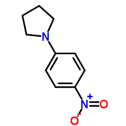 1-(4-硝基苯基)吡咯烷结构式
