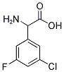 3-CHLORO-5-FLUORO-DL-PHENYLGLYCINE结构式