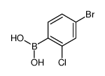 (4-Bromo-2-chlorophenyl)boronic acid Structure