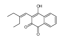 3-(2-ethylbut-1-enyl)-4-hydroxynaphthalene-1,2-dione结构式