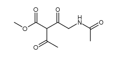 methyl 4-acetamido-2-acetyl-3-oxobutanoate结构式
