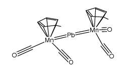 (μ-lead)bis{dicarbonyl(η5-methylcyclopentadienyl)manganese}结构式